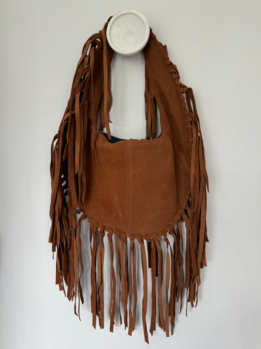 ZM The Label ~ Tan Suede Tassel Bag