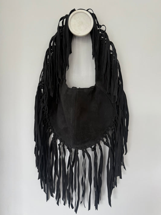 ZM The Label ~ Black Suede Tassel Bag