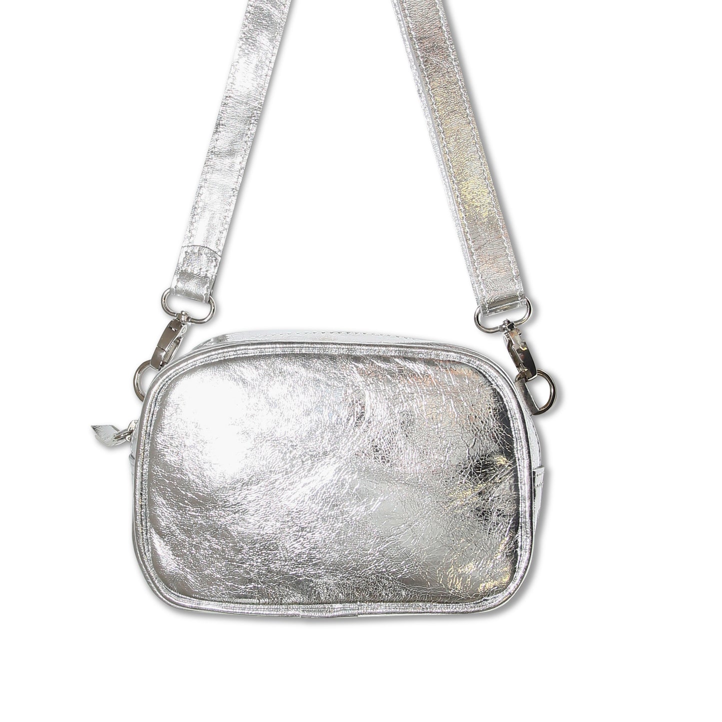 The Metallic Silver Pouch Bag