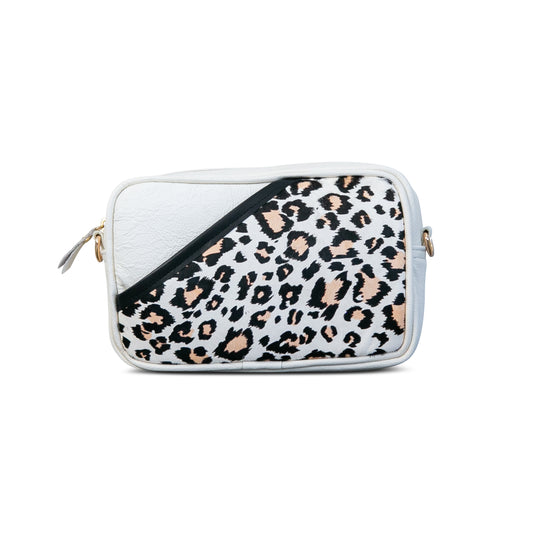 The Snow Leopard Print Bowler Bag