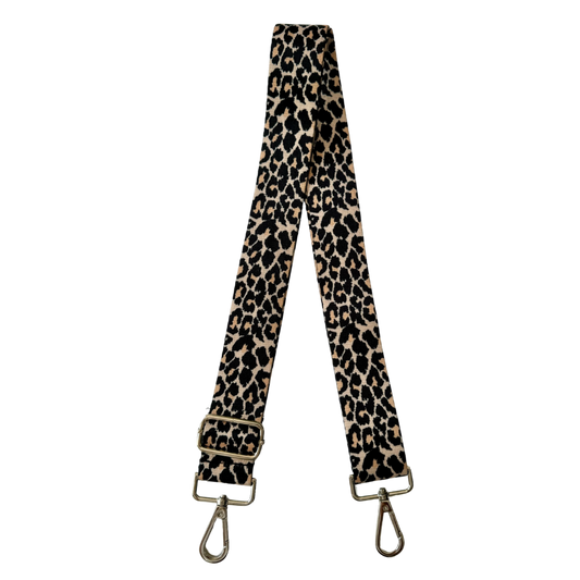 The Cream Leopard with Silver Hardware