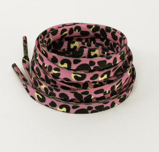 The Pink Leopard Shoelace