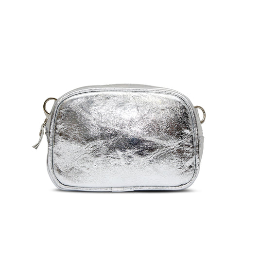 The Metallic Silver Pouch Bag