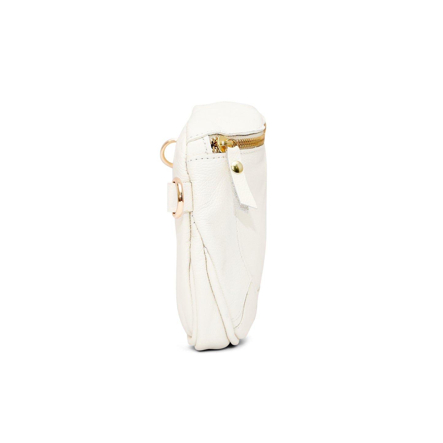 The White/Cream Sleek Cross Body Bag