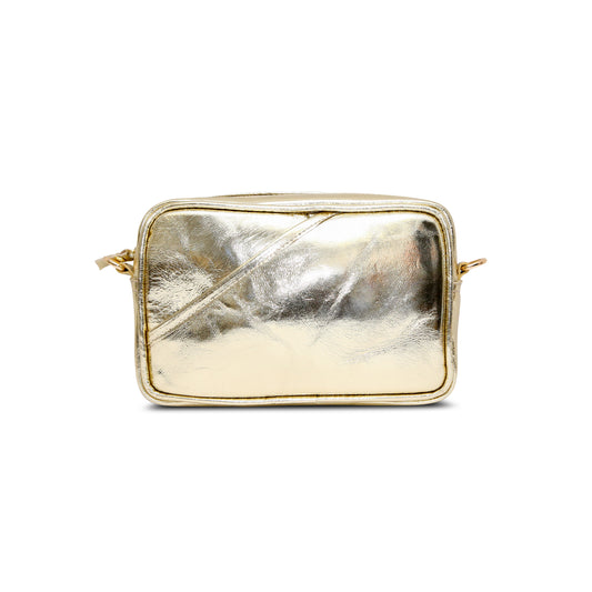 The Metallic Gold Bowler Bag